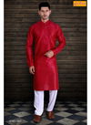 Red Outluk Vol 7 Wedding Wear Designer Silk Kurta Pajama Collection 7007